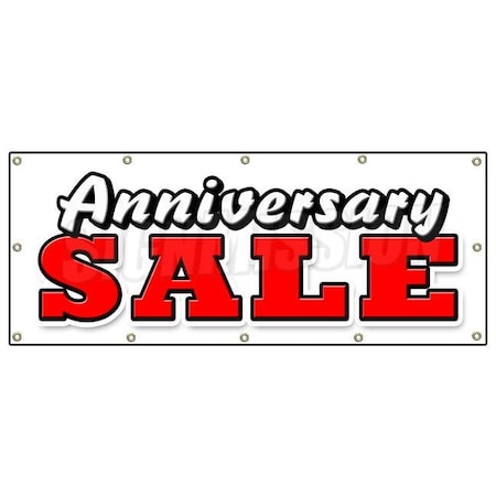 Signmission ANNIVERSARY SALE BANNER SIGN celebration huge store wide big save B-120 Anniversary Sale
